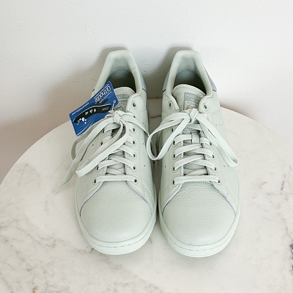 Adidas Stan Smith Pharrell Linen Pastel Green Leather 2017 Release Mens 9.5 NWT - Picture 2 of 8